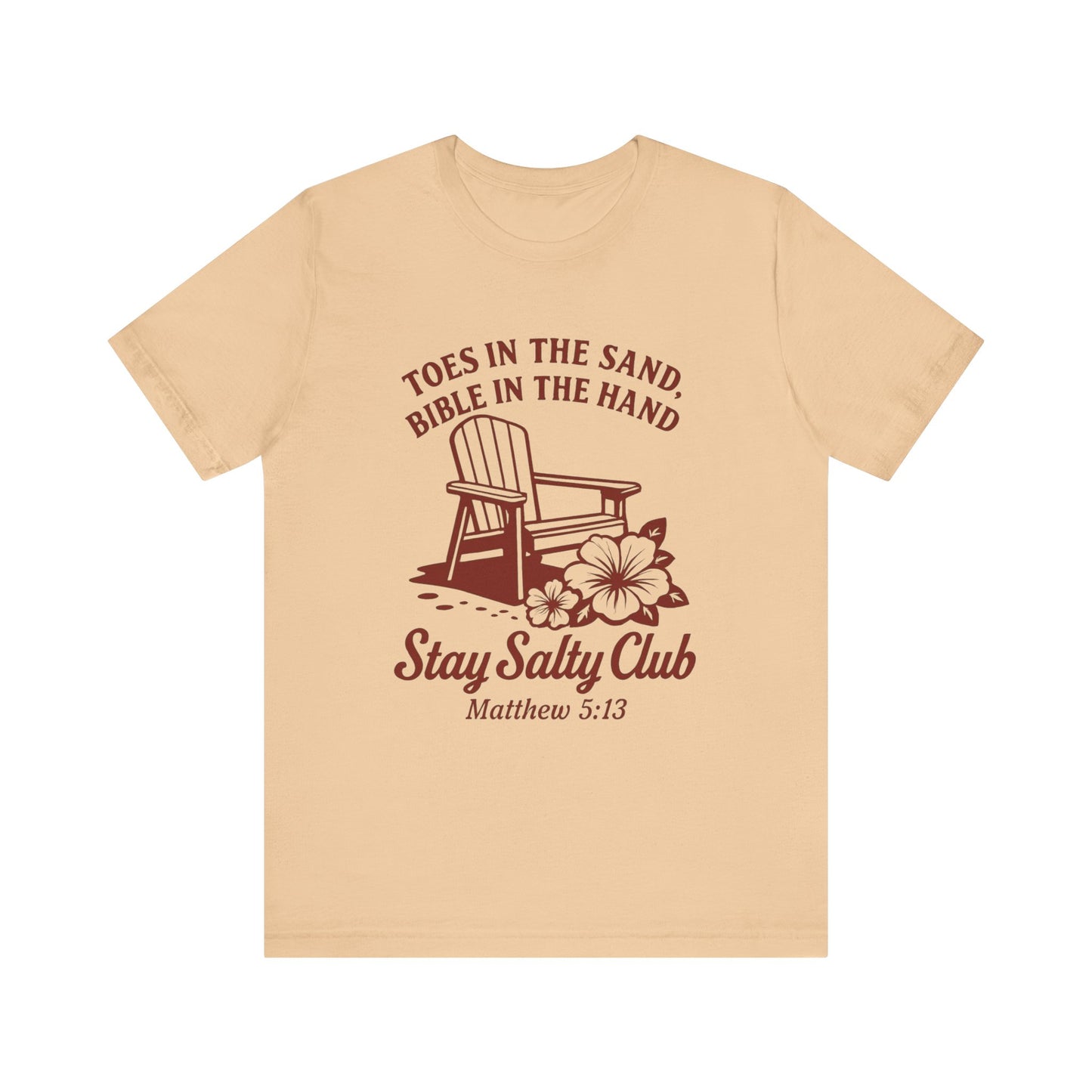 Cozy Coastal Tee - Stay Salty Club Shirt, Beach Vibes, Inspirational Quotes T-Shirt, Religious Gift, Summer Fashion
