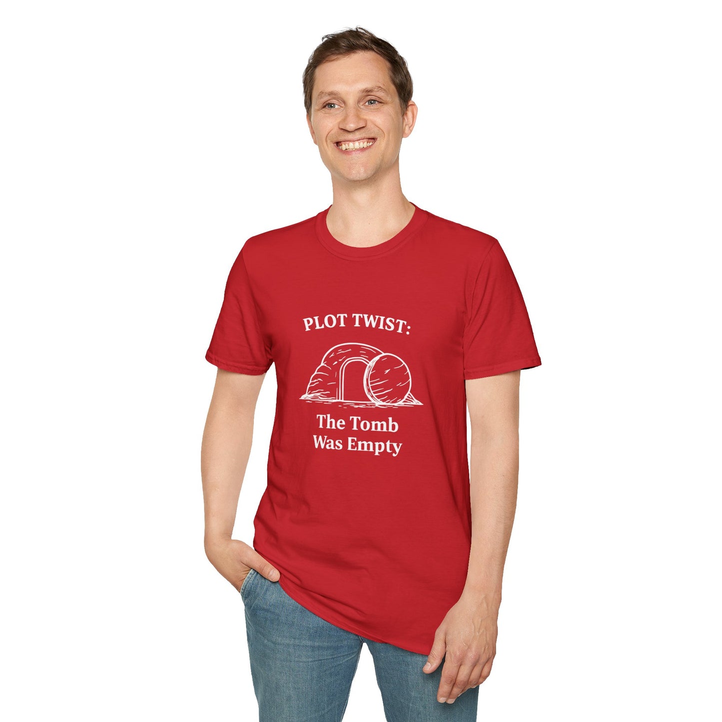 T-Shirt — "Plot Twist: The Tomb Was Empty" Christian Easter Graphic Tee