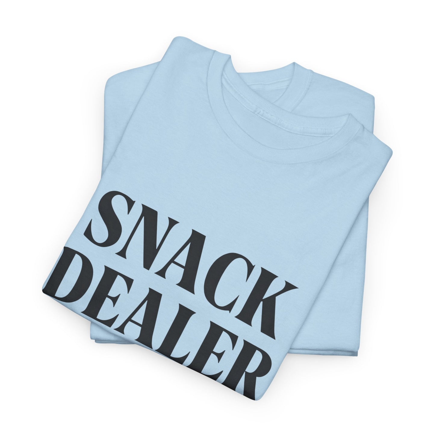 Snack Dealer Unisex Heavy Cotton Tee | Funny Shirt for Food Lovers, Casual Wear, Gift for Chefs, Snack Enthusiasts, Unique Apparel