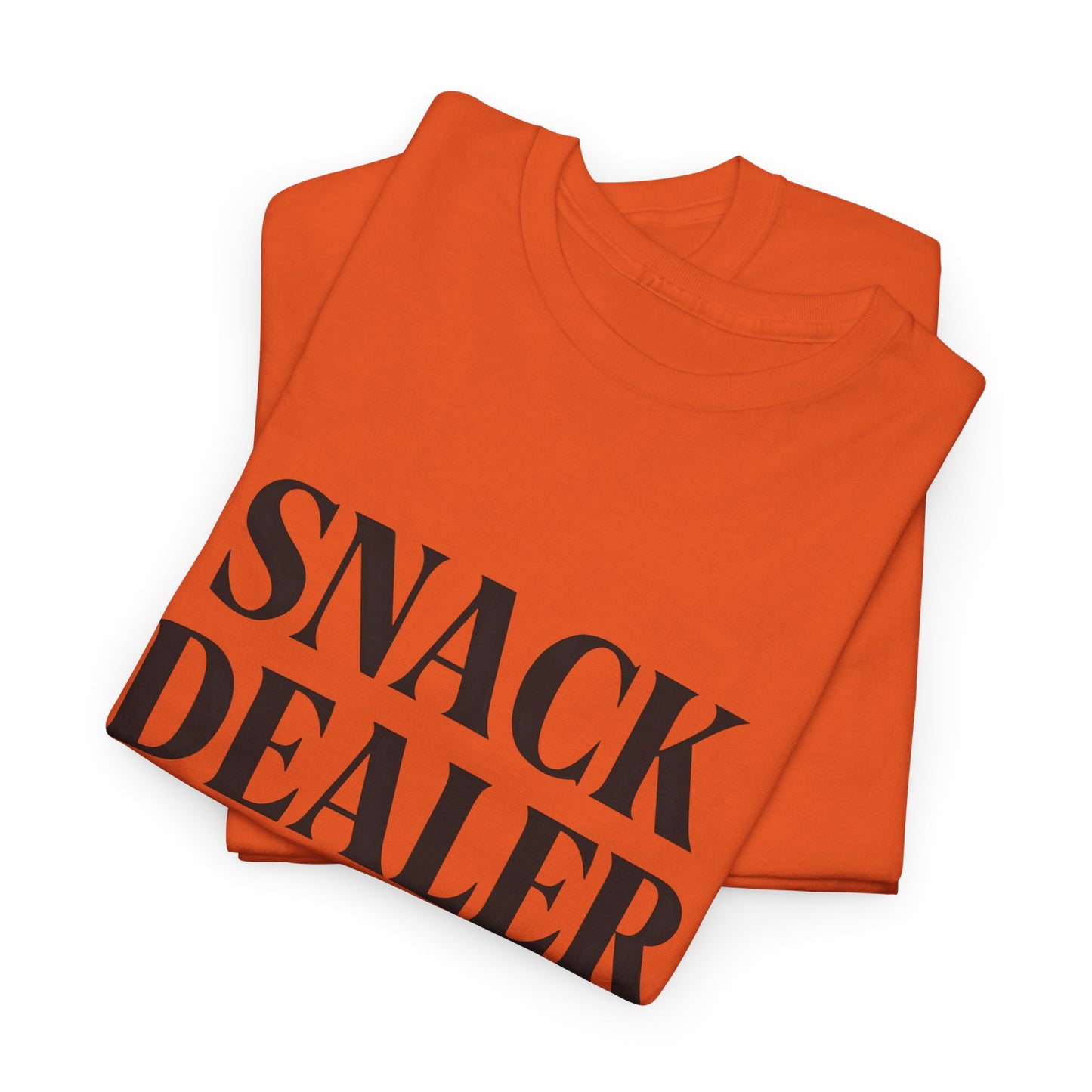 Snack Dealer Unisex Heavy Cotton Tee | Funny Shirt for Food Lovers, Casual Wear, Gift for Chefs, Snack Enthusiasts, Unique Apparel