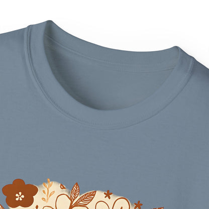 Amazing Grace Floral Unisex Ultra Cotton Tee, Vintage T-Shirt, Gift for Music Lovers, Spiritual Apparel, Heartwarming Quote Tee