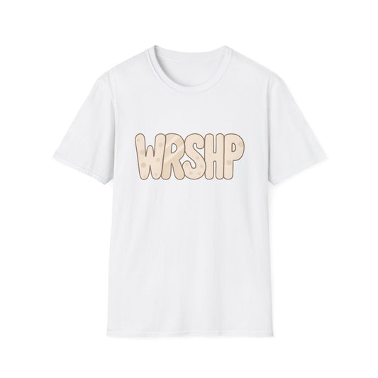 Stylish WRSHp Unisex Softstyle T-Shirt, Casual Tee, Graphic Shirt, Faith-Based Wear, Gift for Friends, Everyday Style