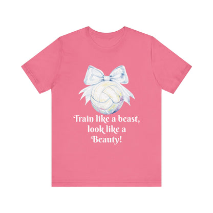 Train Like a Beast Unisex Jersey Tee, Motivational Workout Shirt, Gift for Gym Lovers, Fitness Apparel, Sporty Unisex T-Shirt