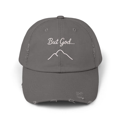 Distressed Cap with 'But God...' Quote, Inspirational Hat for Outdoor Enthusiasts, Gift for Faith Lovers, Everyday Style Accessory, [...]