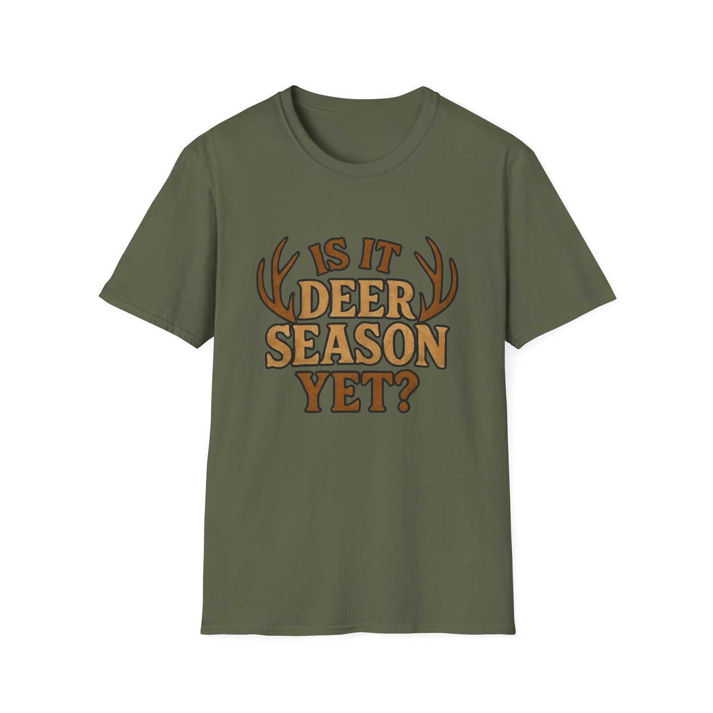 Deer Season T-Shirt, Unisex Softstyle Tee, Hunting Apparel, Outdoor Shirt, Fall Fashion, Gift for Hunters