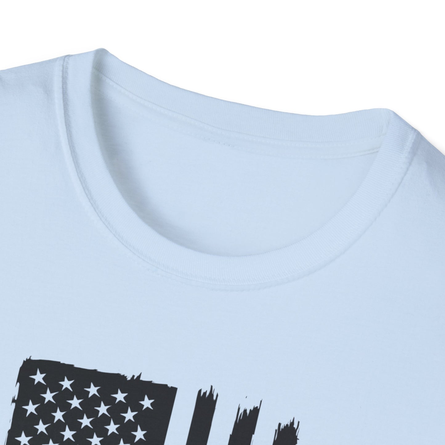 Patriotic Duck T-Shirt - Unisex Softstyle Tee, Perfect for Independence Day, Casual Wear, Gifts for Bird Lovers, USA Pride Apparel