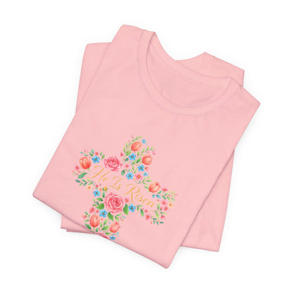 Floral Cross T-Shirt — Vintage Rose Faith Tee