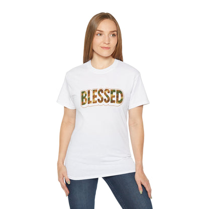 Blessed Unisex Ultra Cotton Tee - Casual T-Shirt for Faith, Inspirational Gift, Daily Wear, Christian Apparel, Spiritual Motivation
