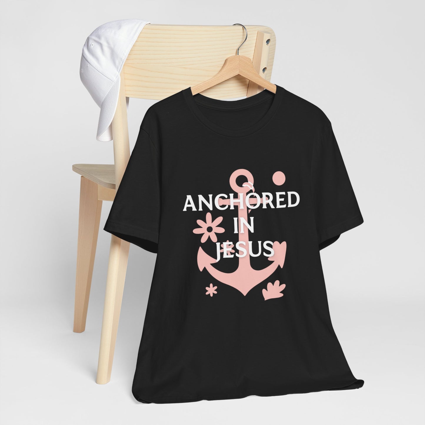 Anchored in Jesus Tee, Faith-Based Shirt, Inspirational Unisex T-Shirt, Christian Gift, Everyday Wear, Youth Group Attire
