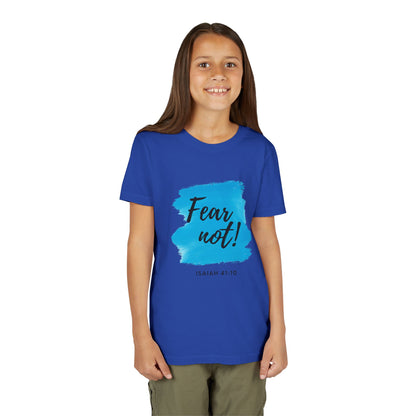 Fear Not Youth Tee - Inspirational Short Sleeve Shirt for Kids, Gift for Birthdays, Faith-Based Apparel, Motivational Wear