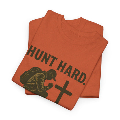 Hunting Inspirational Tee, Unisex Heavy Cotton Shirt, Gift for Hunters, Outdoor Apparel, Motivational T-Shirt