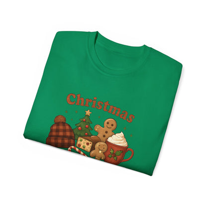 Christmas 'Calories Don’t Count' Tee - Holiday Cookie & Cocoa Graphic Shirt