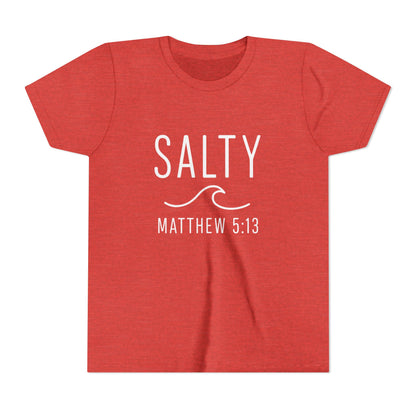 Salty Youth Tee - Spiritual, Fun, Summer Vibe, Perfect for Beach Days, Gifts, and Faith Celebrations