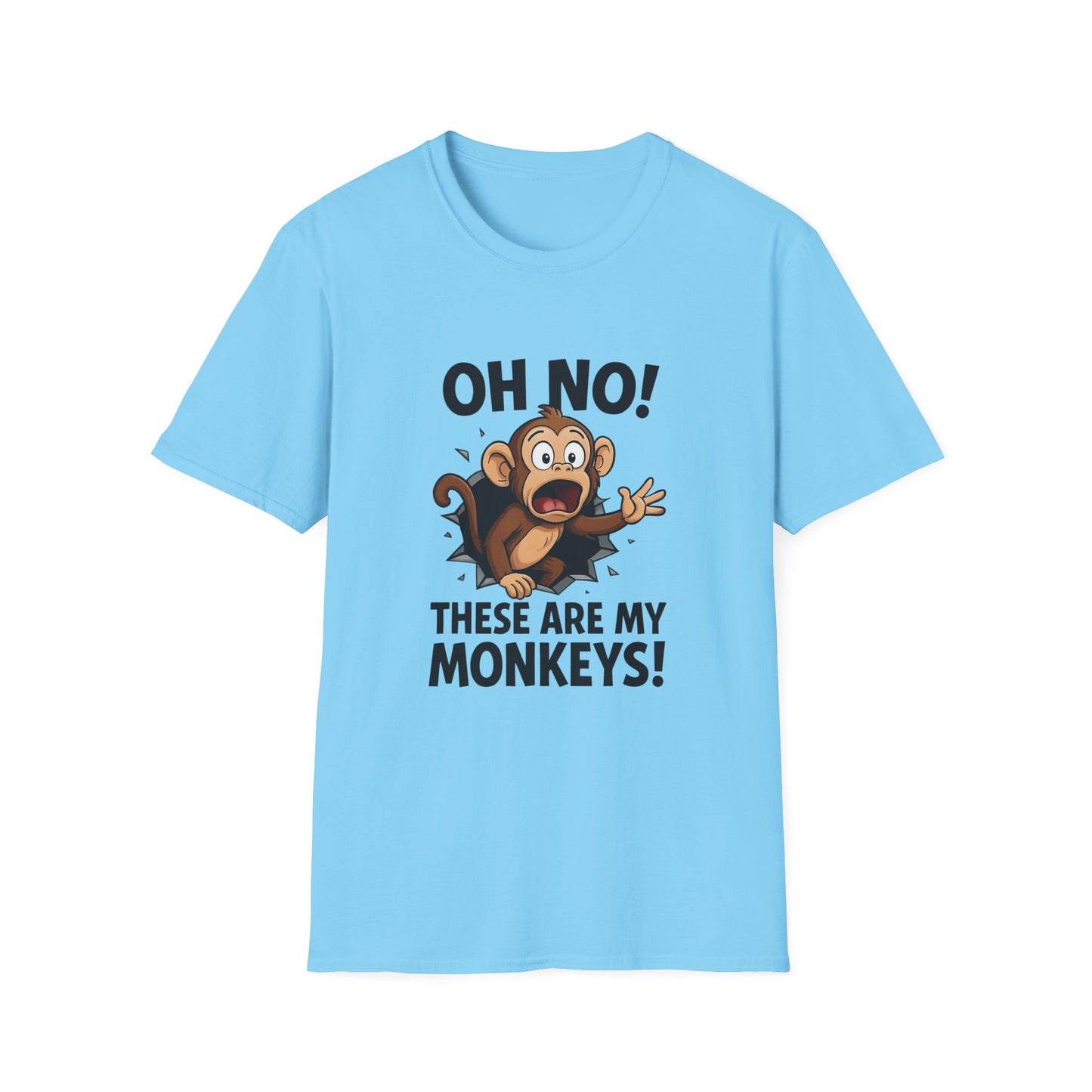 Funny Monkey T-Shirt, Family Reunion Gift, Birthday Humor Shirt, Animal Lover Apparel, Casual Wardrobe Staple