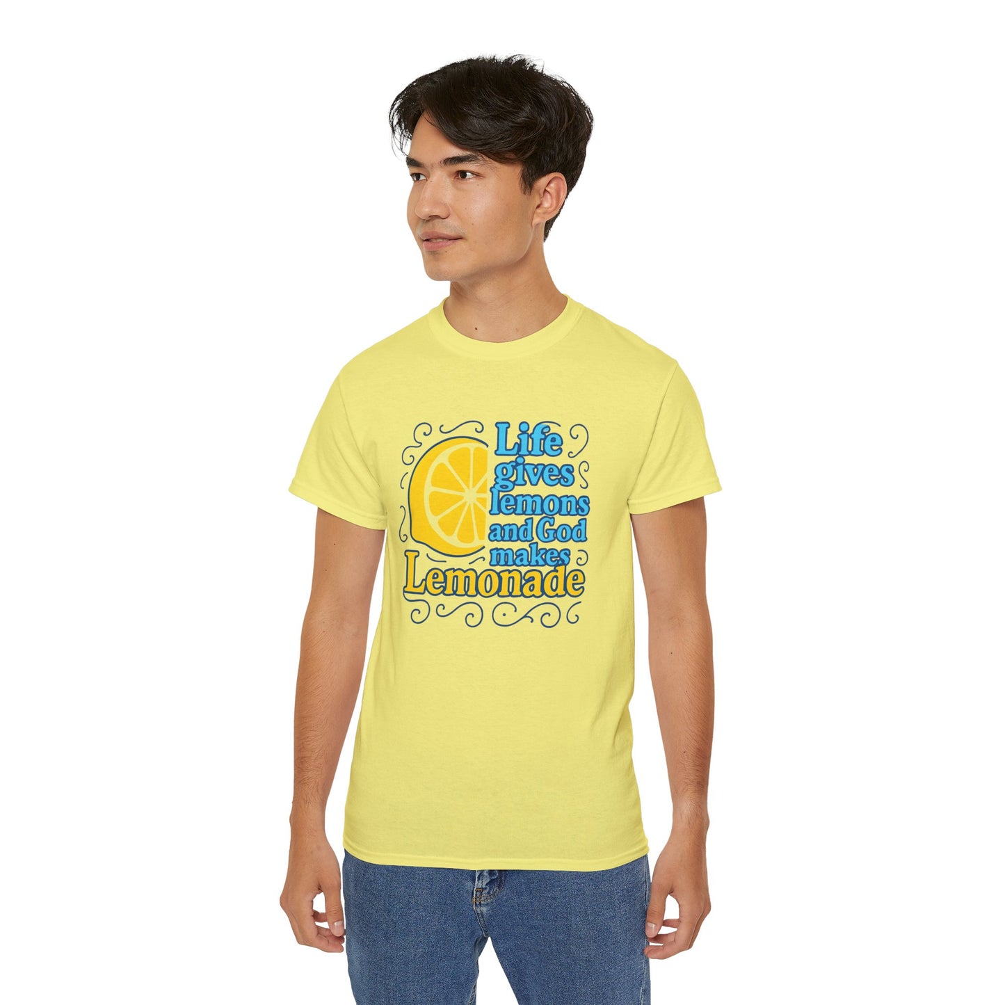 Life Gives Lemons Tee, Positive Quote T-Shirt, Unisex Cotton Shirt, Inspirational Gift, Casual Summer Wear, Lemonade Theme
