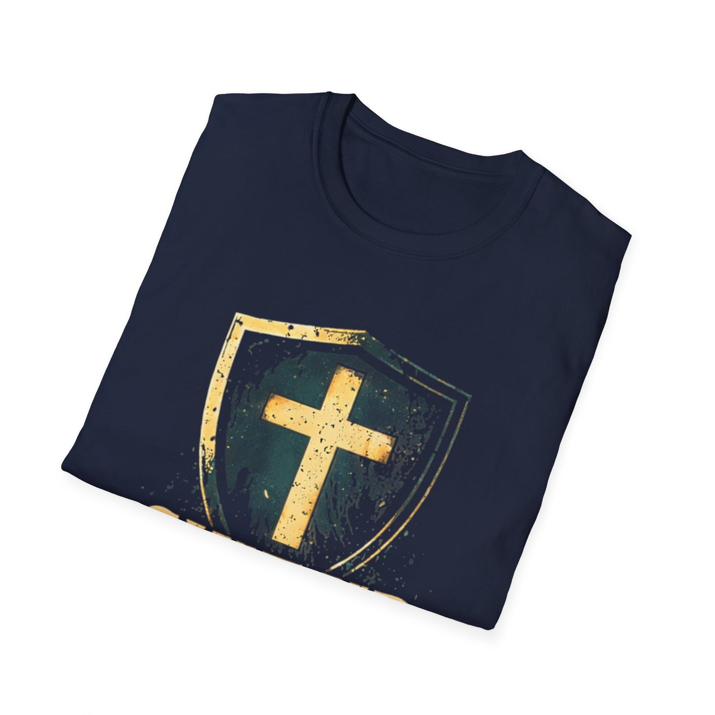 Suit Up T‑Shirt — Christian Cross Shield Tee (Ephesians 6:11)