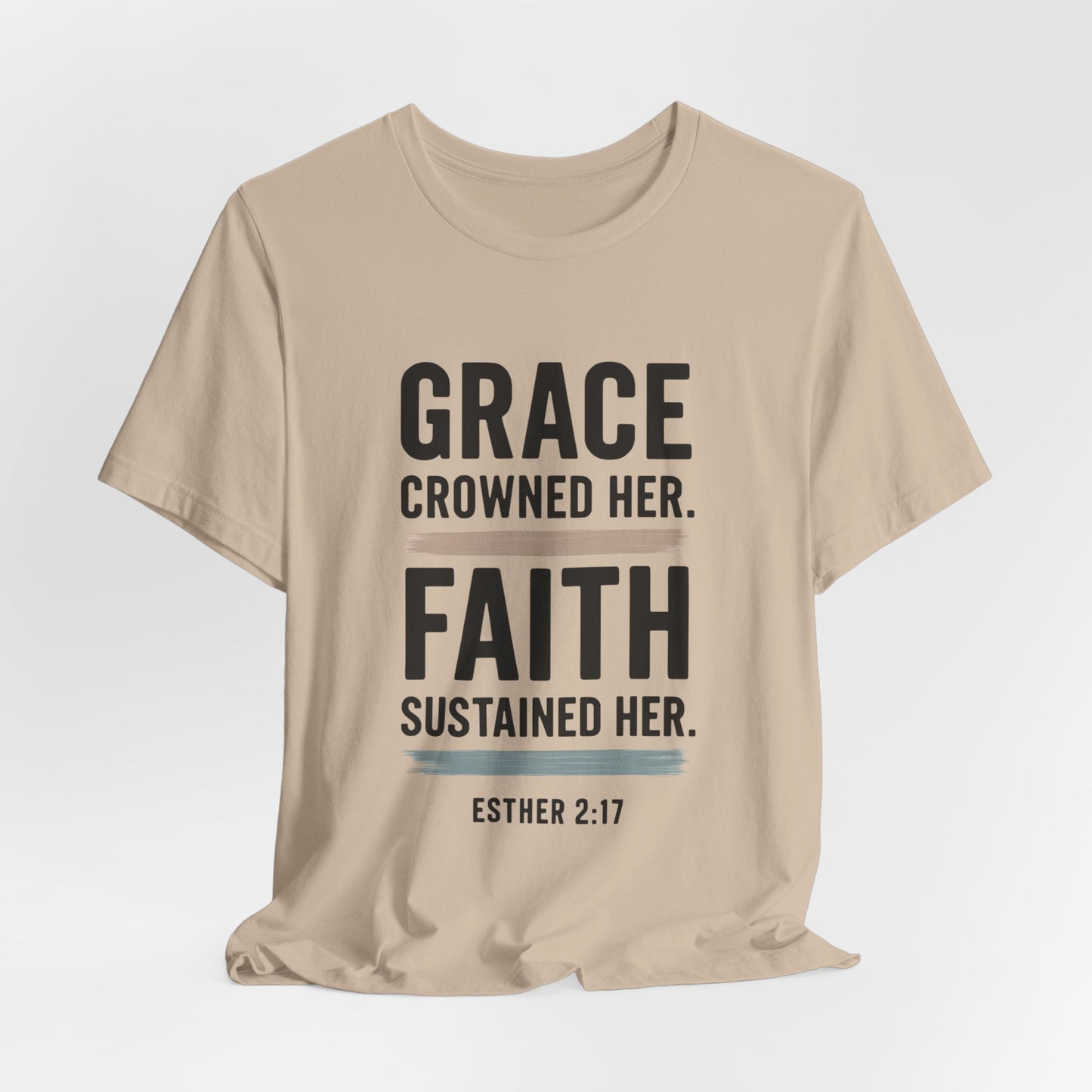 Faith and Grace Inspirational Tee, Bible Verse Shirt, Motivational T-Shirt, Christian Apparel, Religious Gift, Unisex Graphic Tee