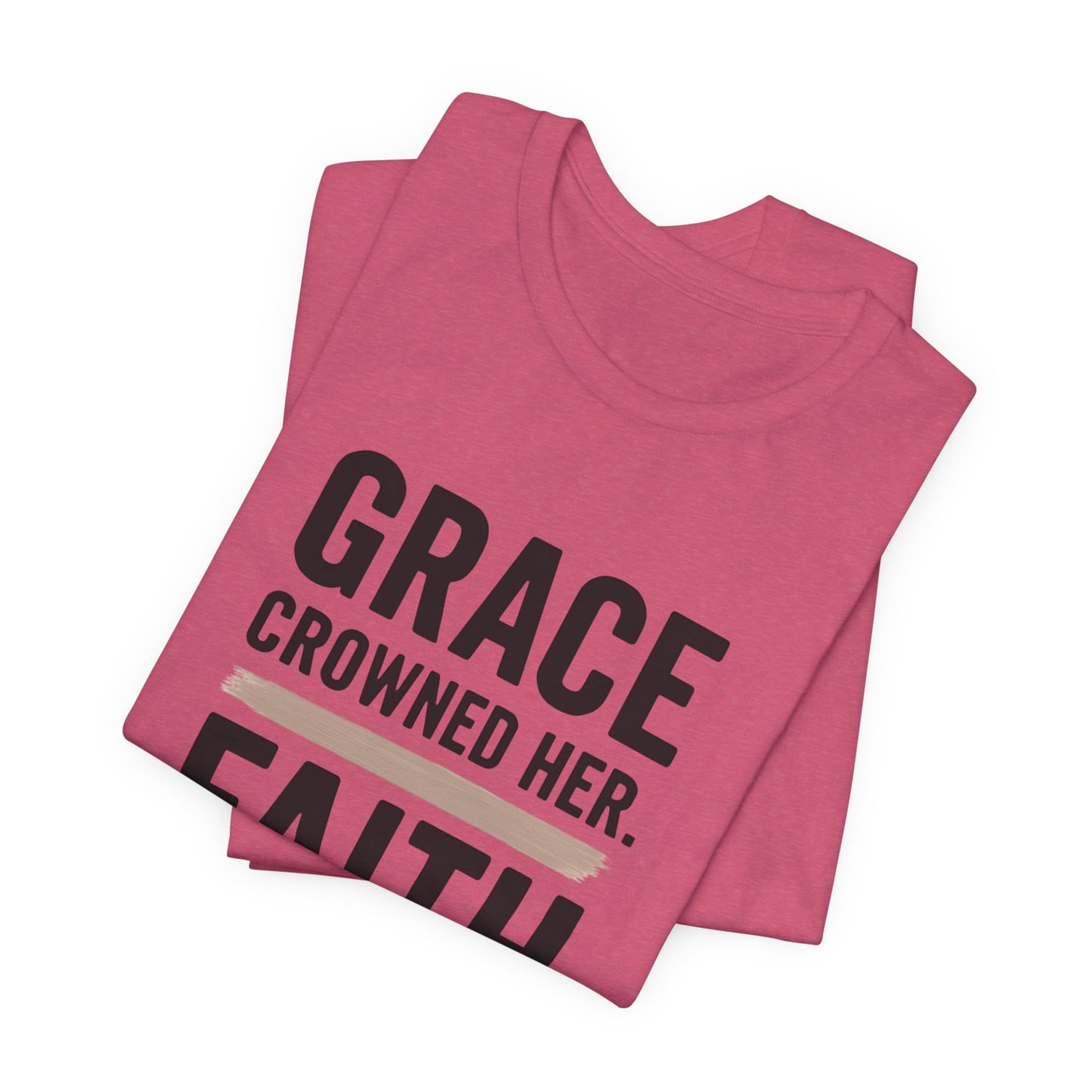 Faith and Grace Inspirational Tee, Bible Verse Shirt, Motivational T-Shirt, Christian Apparel, Religious Gift, Unisex Graphic Tee