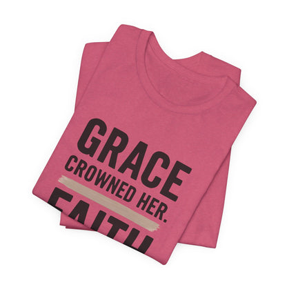 Faith and Grace Inspirational Tee, Bible Verse Shirt, Motivational T-Shirt, Christian Apparel, Religious Gift, Unisex Graphic Tee