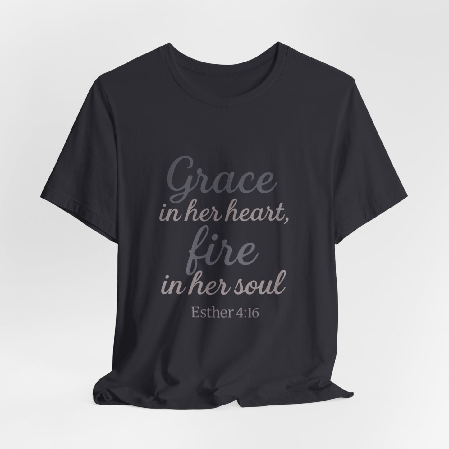 Grace in Her Heart Fire in Her Soul Tee | Inspirational Unisex Jersey Shirt for Women, Motivational Gift, Christian Apparel, [...]