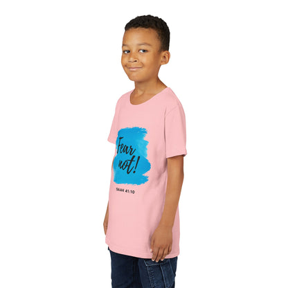 Fear Not Youth Tee - Inspirational Short Sleeve Shirt for Kids, Gift for Birthdays, Faith-Based Apparel, Motivational Wear