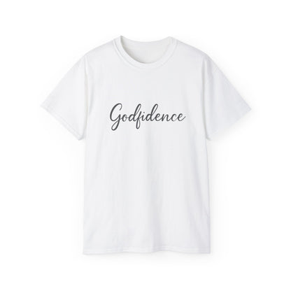 Godfidence Unisex Ultra Cotton Tee - Inspirational T-Shirt, Motivational Gift, Faith Apparel, Spiritual Wear, Casual Top