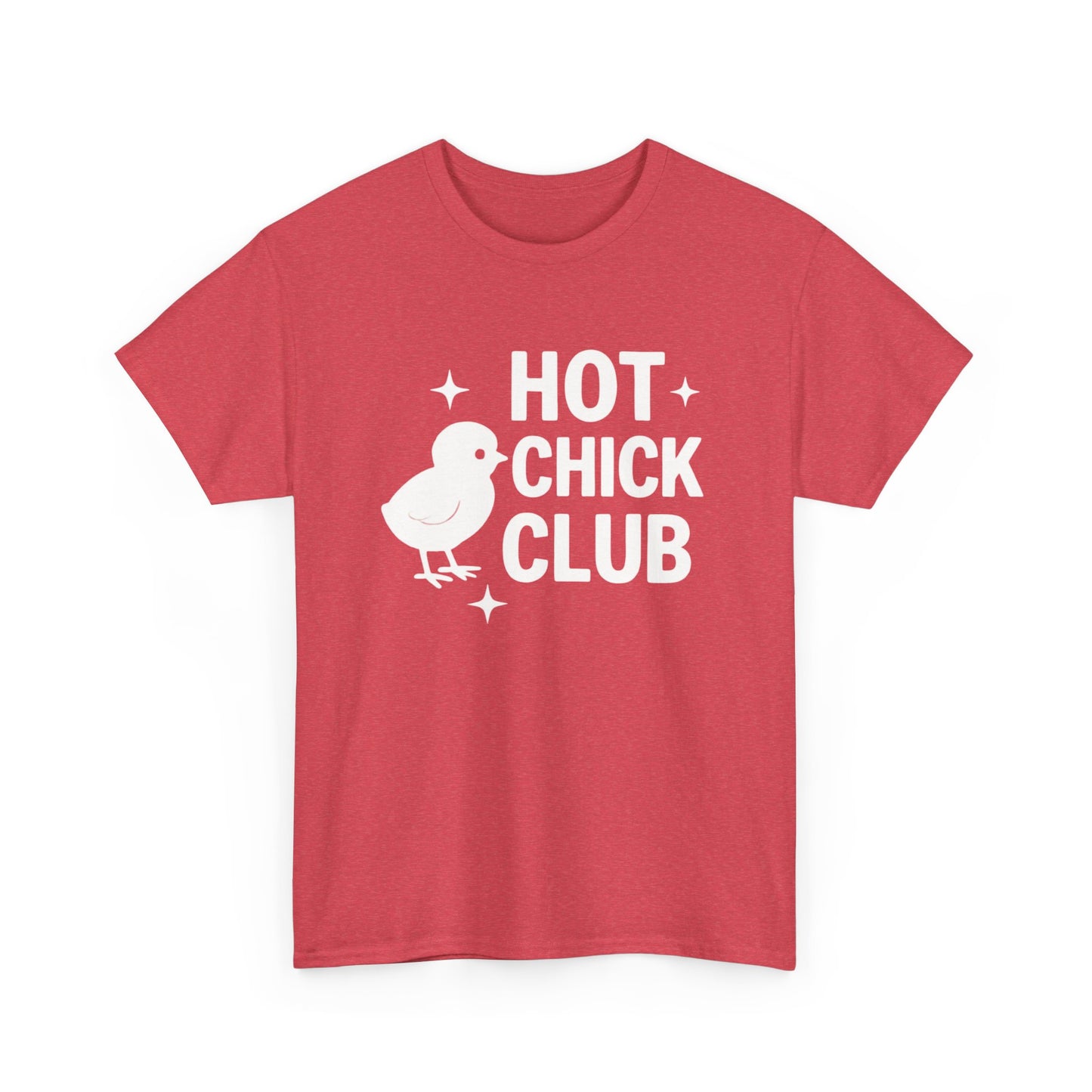 Hot Chick Club Unisex Heavy Cotton Tee, Fun Graphic T-Shirt for Trendy Women, Cute Casualwear, Perfect Gift for Chick Friends, Summer [...]