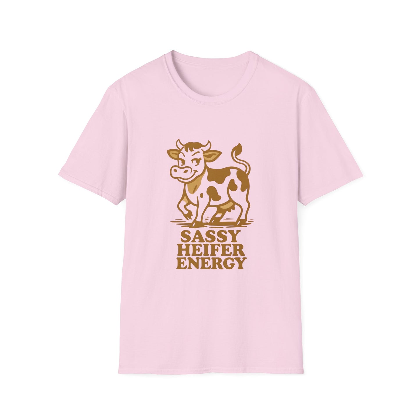 Sassy Heifer Energy T-Shirt, Funny Cow Shirt, Unisex Graphic Tee, Animal Lover Gift, Farm Life Apparel, Country Humor Fashion
