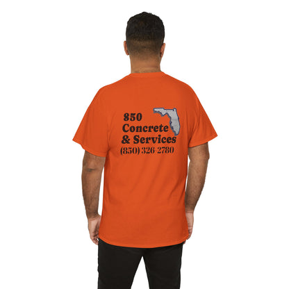 Custom Unisex Heavy Cotton Tee with Business Logo, Perfect for Workwear, Gift for Contractors, Promotional Use, Branding, Florida Services