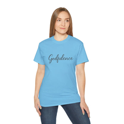 Godfidence Unisex Ultra Cotton Tee - Inspirational T-Shirt, Motivational Gift, Faith Apparel, Spiritual Wear, Casual Top