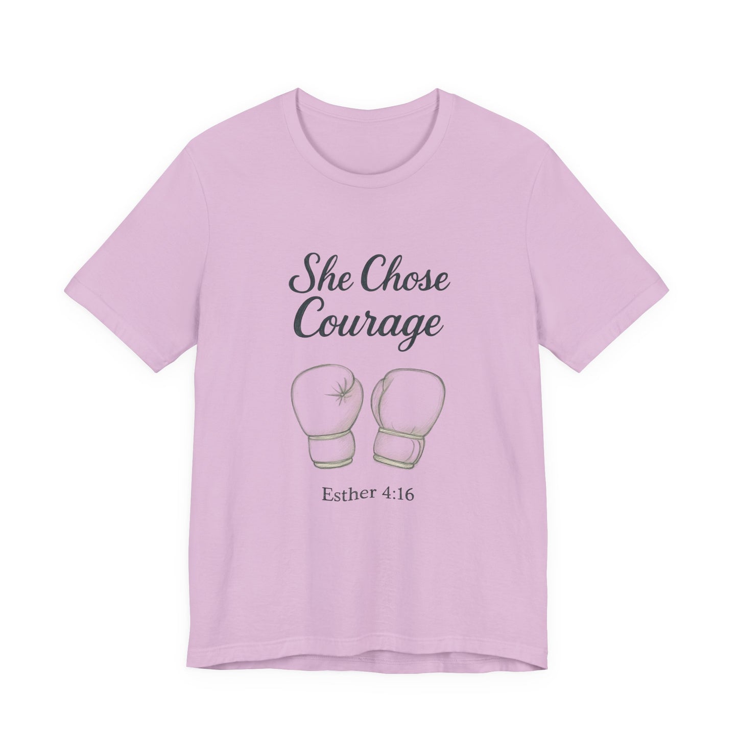 Courage T-Shirt, Inspirational Tee, Motivational Gift, Unisex Casual Wear, Esther 4:16 Quote, Fitness Apparel