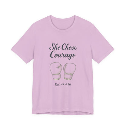 Courage T-Shirt, Inspirational Tee, Motivational Gift, Unisex Casual Wear, Esther 4:16 Quote, Fitness Apparel