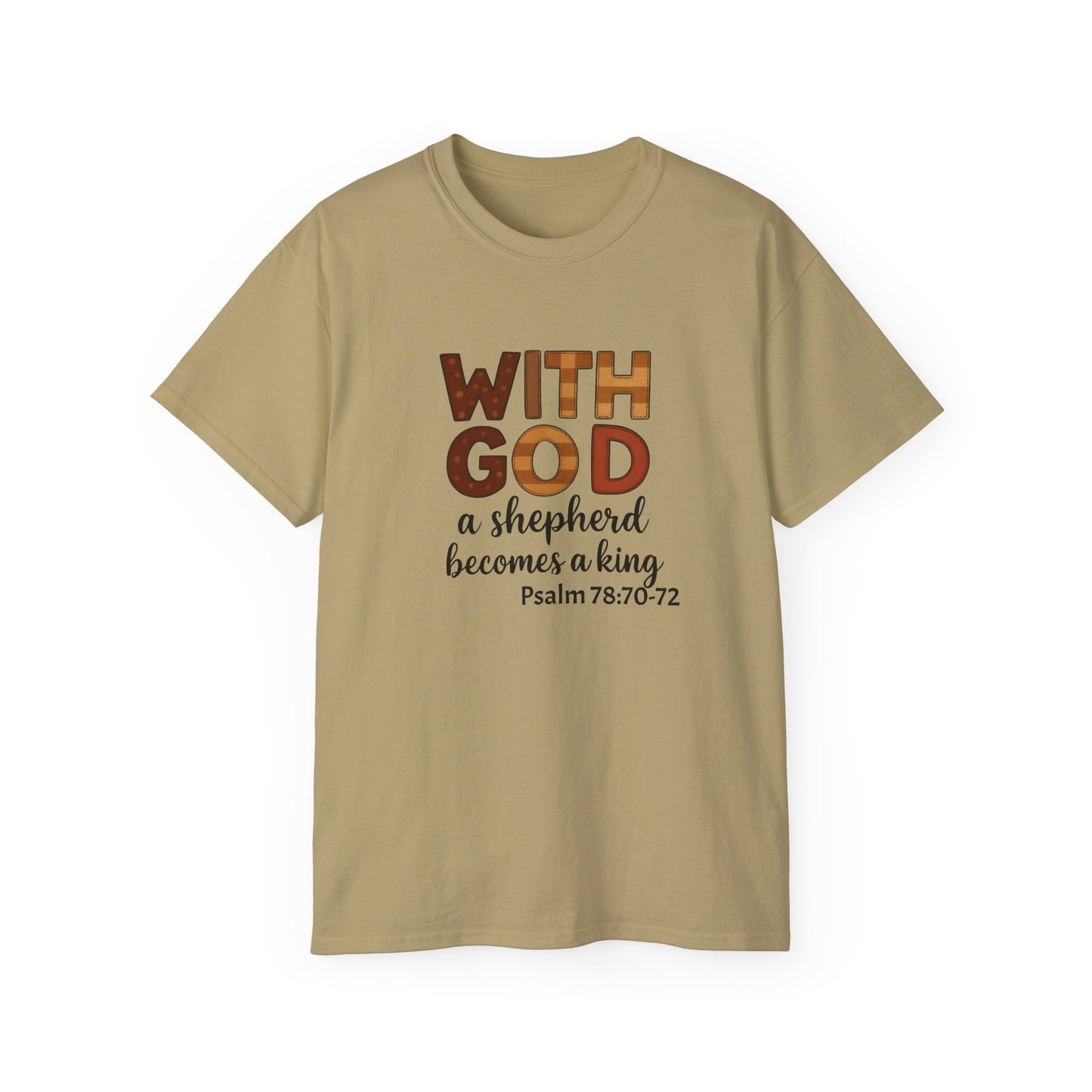 Christian Inspirational Tee, Faith Shirt, Bible Verse T-Shirt, Motivational Cotton Top, Gift for Believers, Unisex Casual Wear