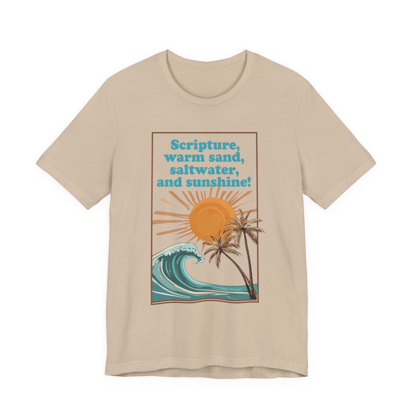 Beach Vibes Tee, Scripture T-Shirt, Summer Graphic Tee, Casual Beachwear, Vacation Outfit, Gift for Ocean Lovers