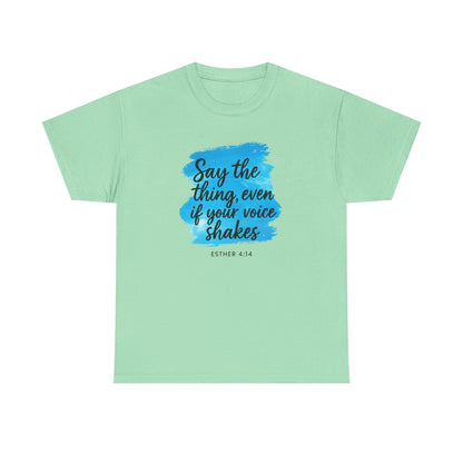 Motivational Quote Tee, Inspirational Cotton Shirt, Unisex Graphic Tee, Voice Empowerment Shirt, Gift for Writers, Encouragement Top