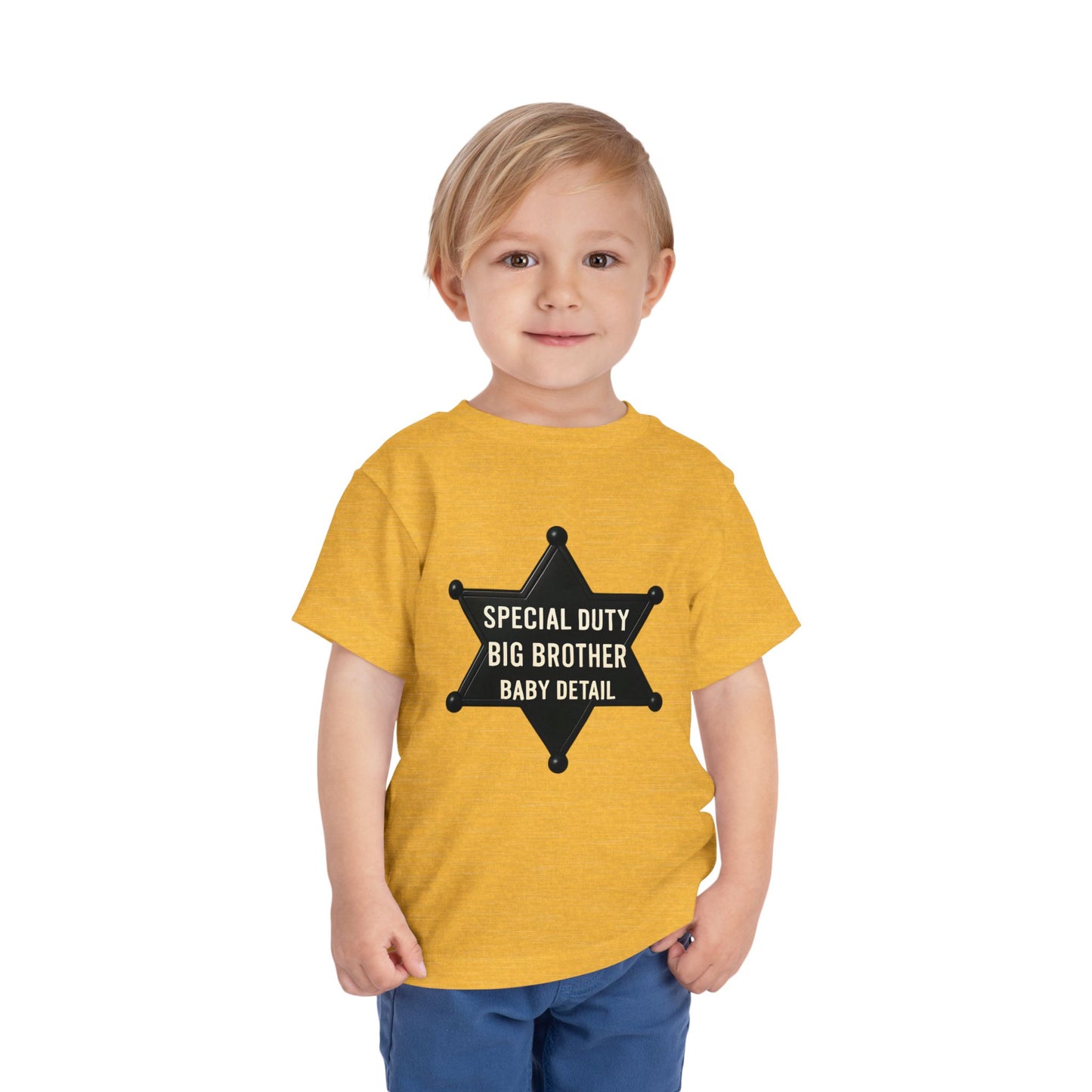 Big Brother Toddler Tee, Special Duty Sheriff Shirt, Kids Birthday Gift, Baby Announcement Outfit, Fun Family Tee