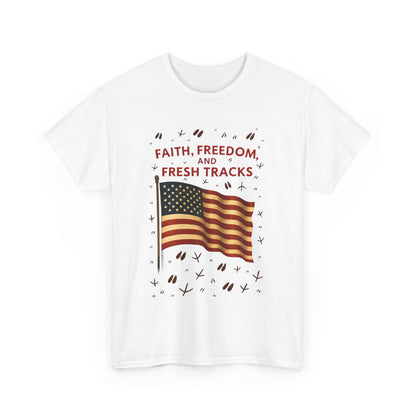 Patriotic Freedom Tee | Unisex Heavy Cotton T-Shirt, Independence Day Wear, Gift for Patriots, Summer Casual Top, American Spirit Apparel