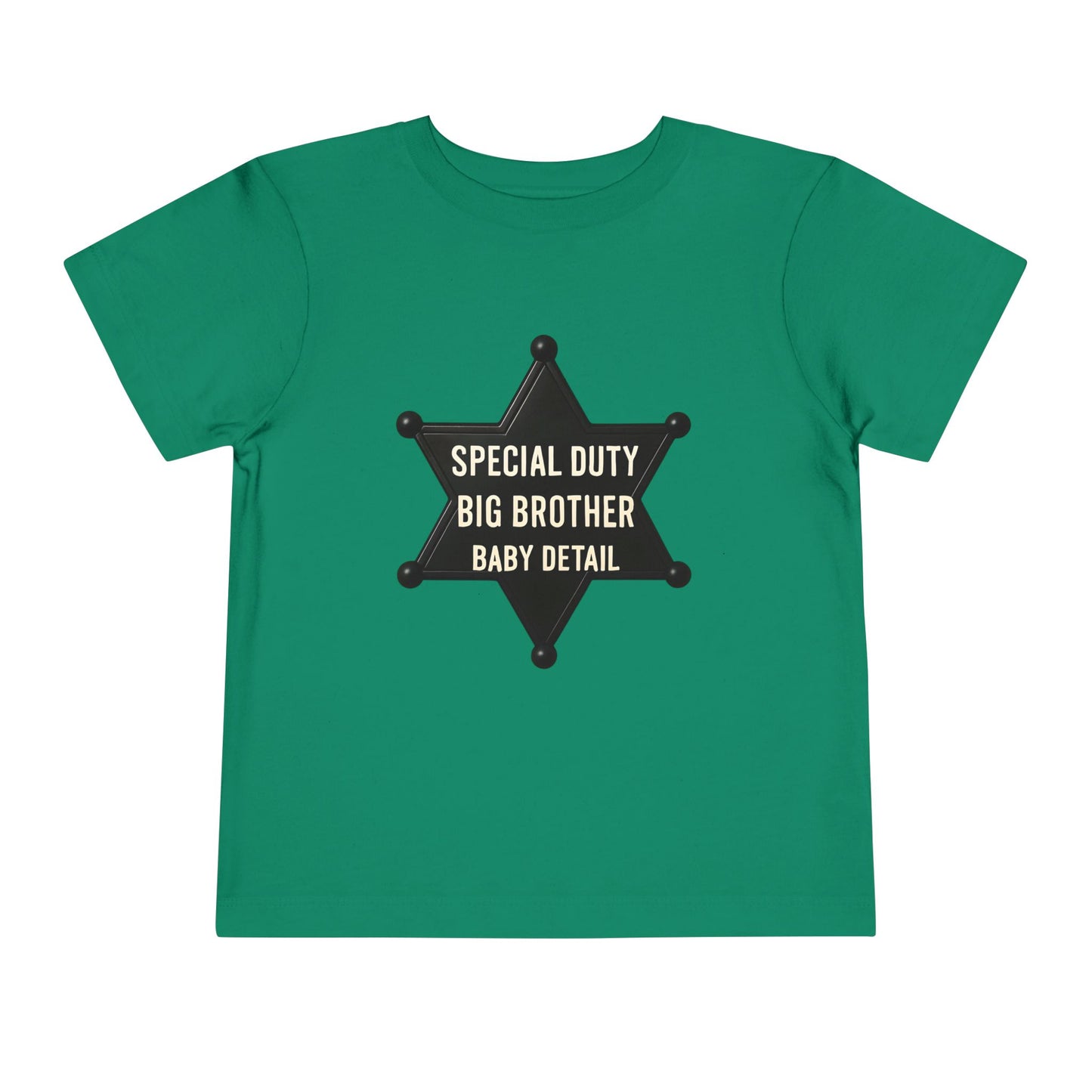 Big Brother Toddler Tee, Special Duty Sheriff Shirt, Kids Birthday Gift, Baby Announcement Outfit, Fun Family Tee