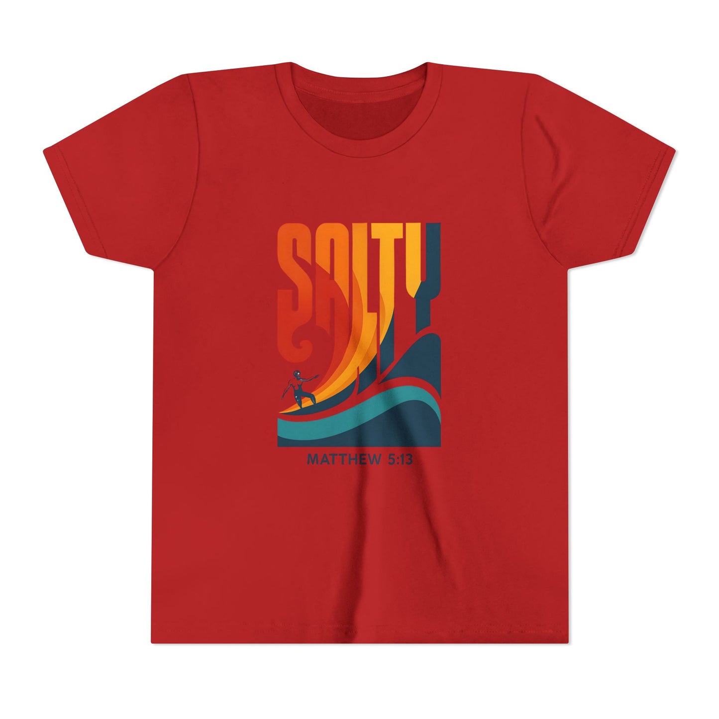 Salty Youth Short Sleeve Tee | Surf Style, Christian Tees, Beach Wear, Summer Fun, Youth Apparel