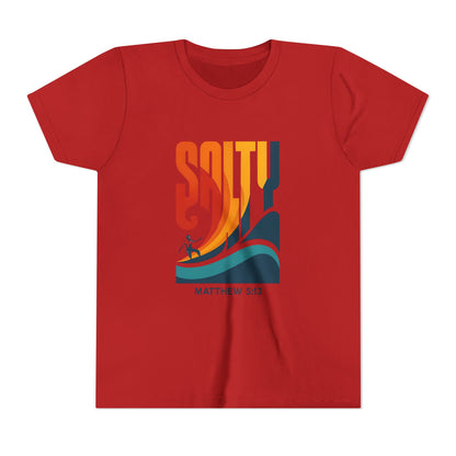 Salty Youth Short Sleeve Tee | Surf Style, Christian Tees, Beach Wear, Summer Fun, Youth Apparel