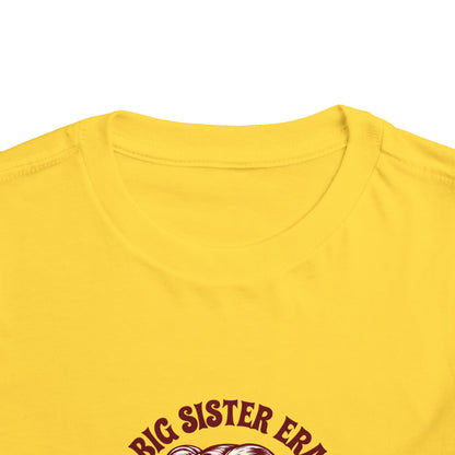 Cute Toddler Short Sleeve Tee - Big Sister Era Shirt for Proud Siblings, Birthday Gift, Family Gatherings, Fun Summer Wear, Toddler Outfit