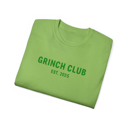 Grinch Club Tee — 'Grinch Club EST. 2025' Christmas Graphic T-Shirt