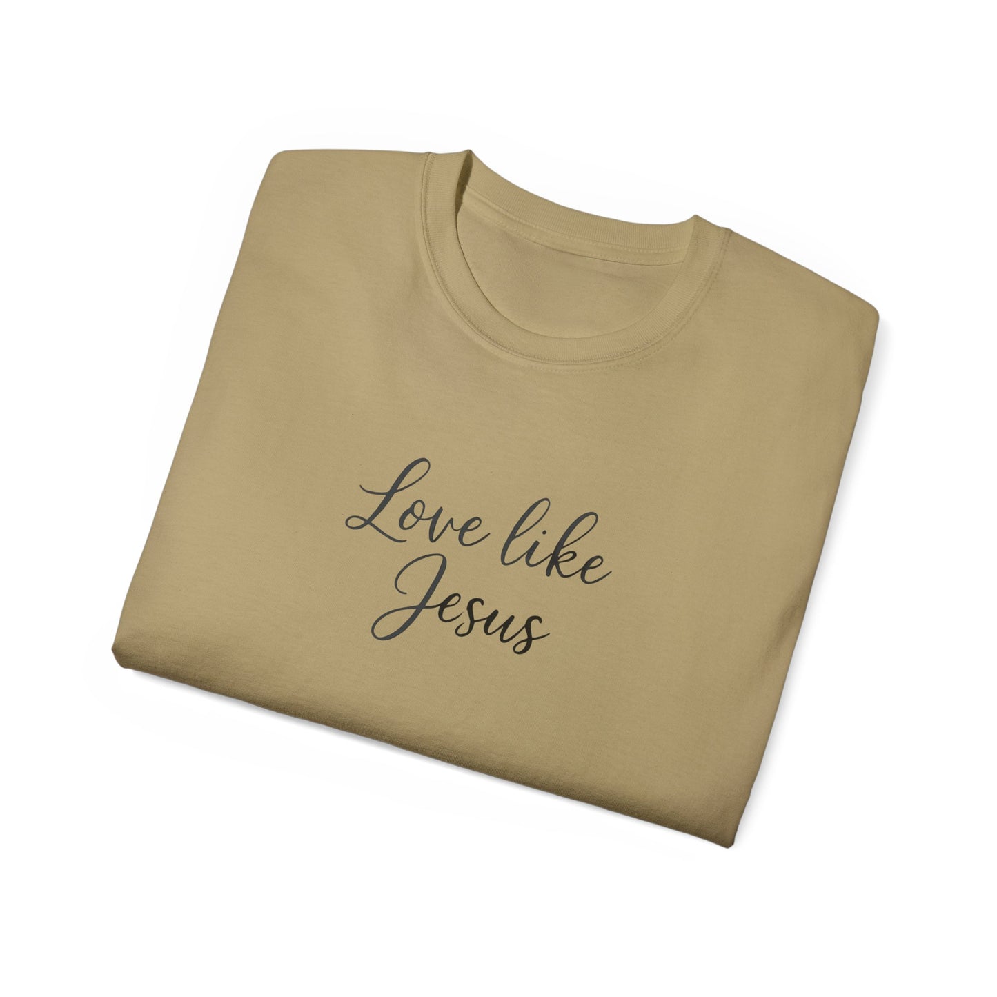 Unisex Ultra Cotton Tee - Love Like Jesus Shirt, Faith-Based T-Shirt, Inspirational Gift, Christian Apparel, Cozy Everyday Wear