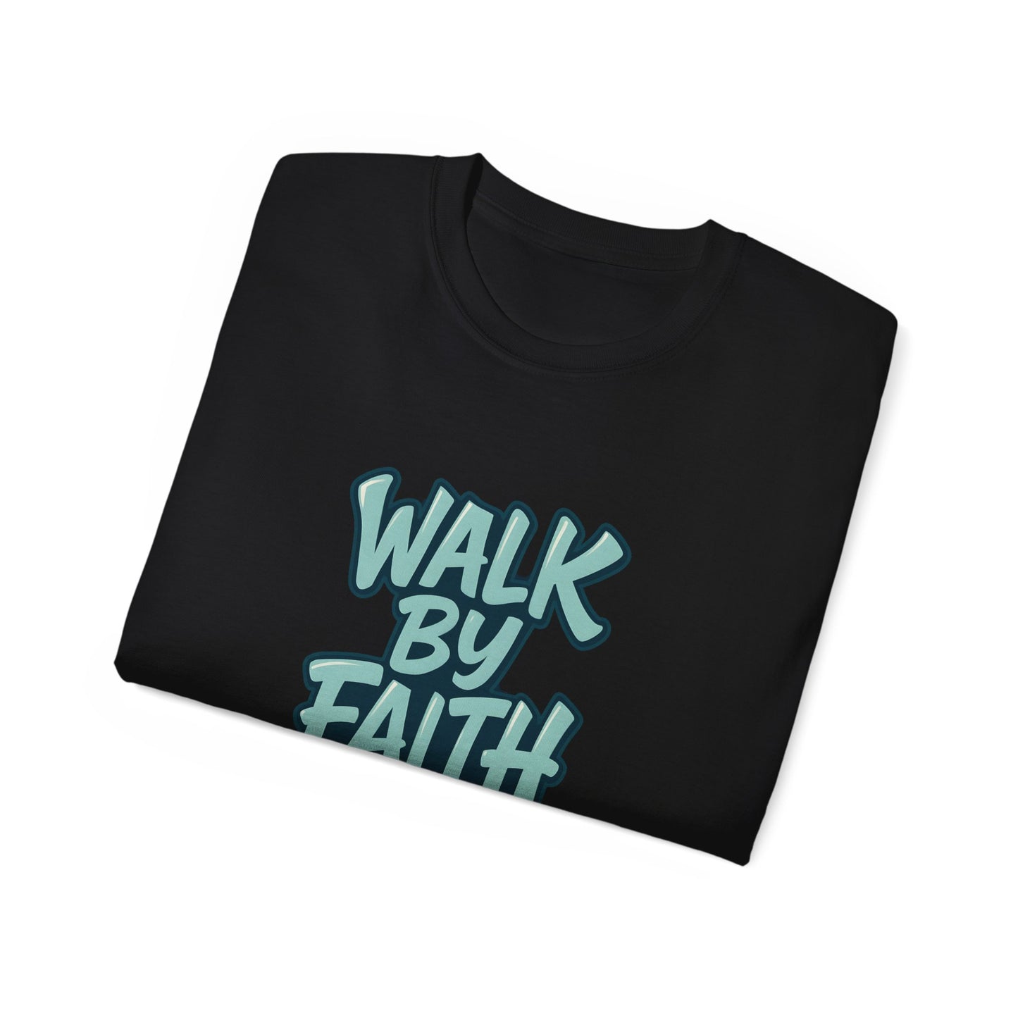 Walk by Faith Inspirational Unisex Tee, Motivational T-Shirt, Faith-Based Clothing, Gift for Believers, Casual Everyday Wear