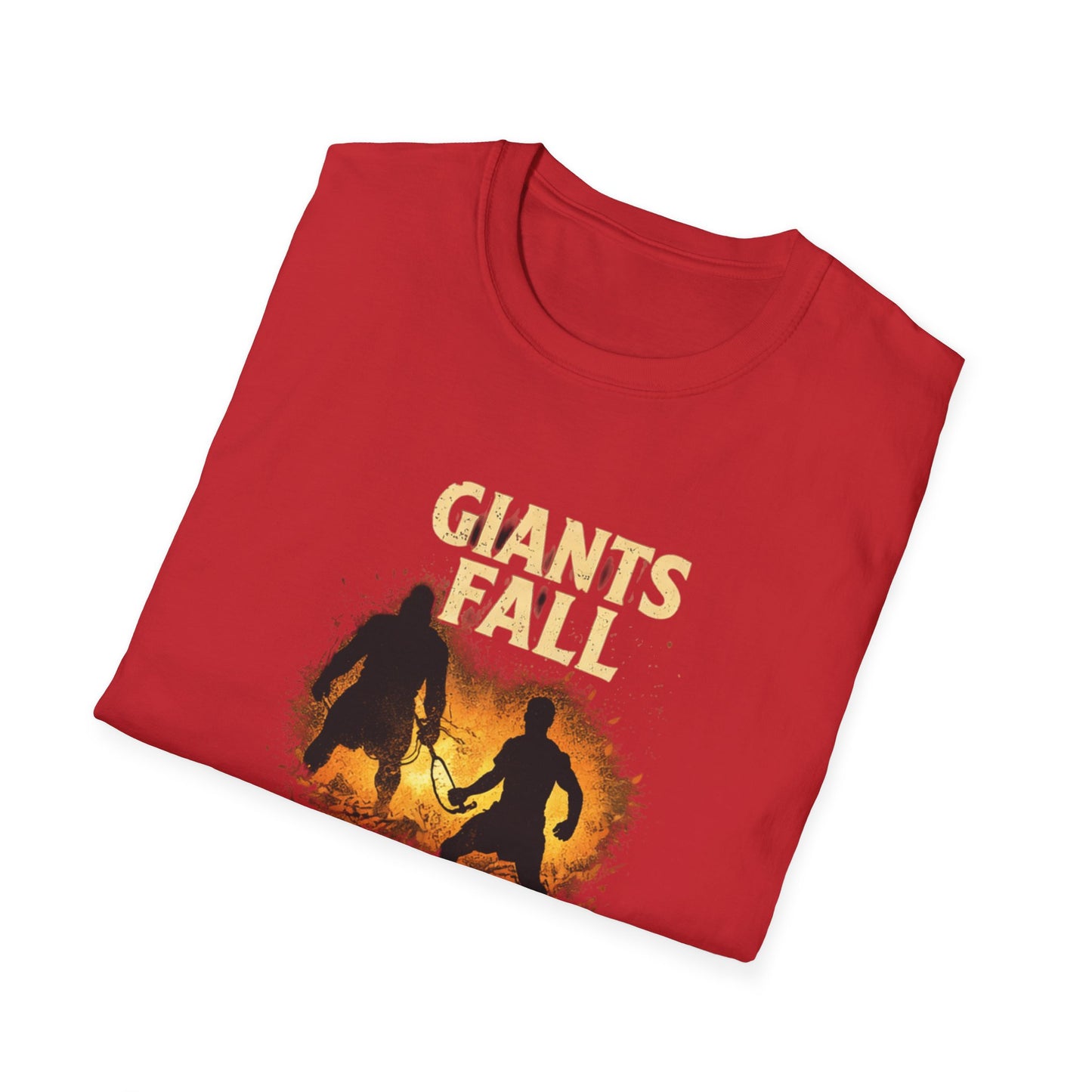 Giants Fall T-Shirt – 1 Samuel 17:45 Christian Faith Tee