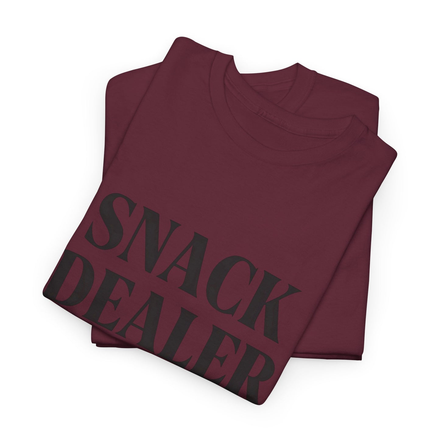 Snack Dealer Unisex Heavy Cotton Tee | Funny Shirt for Food Lovers, Casual Wear, Gift for Chefs, Snack Enthusiasts, Unique Apparel