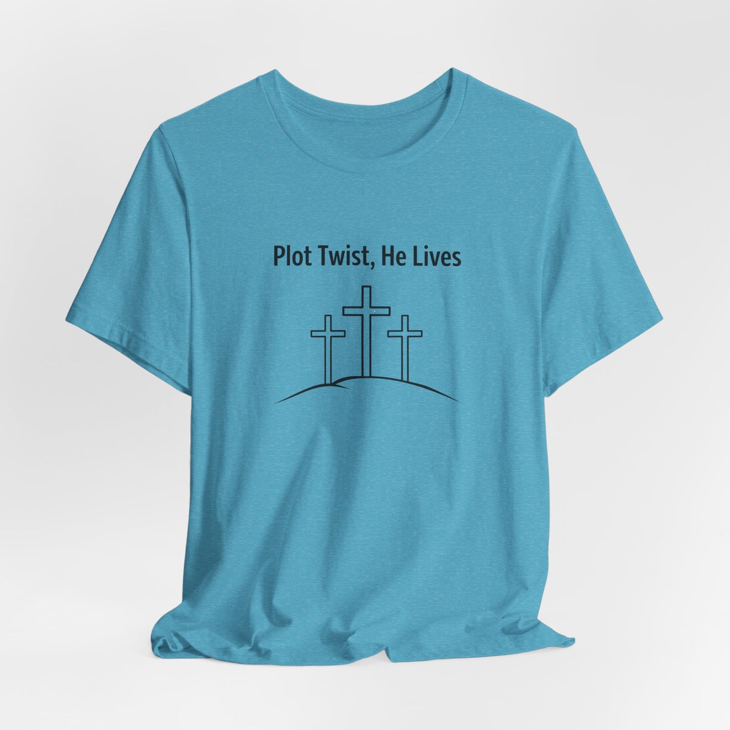 Christian T-Shirt "Plot Twist, He Lives" – Easter Resurrection Tee