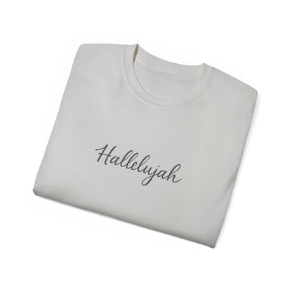 Hallelujah Unisex Ultra Cotton Tee - Casual Graphic Shirt, Faith-Based Apparel, Gifts for Christian Friends, Spring Fashion, [...]