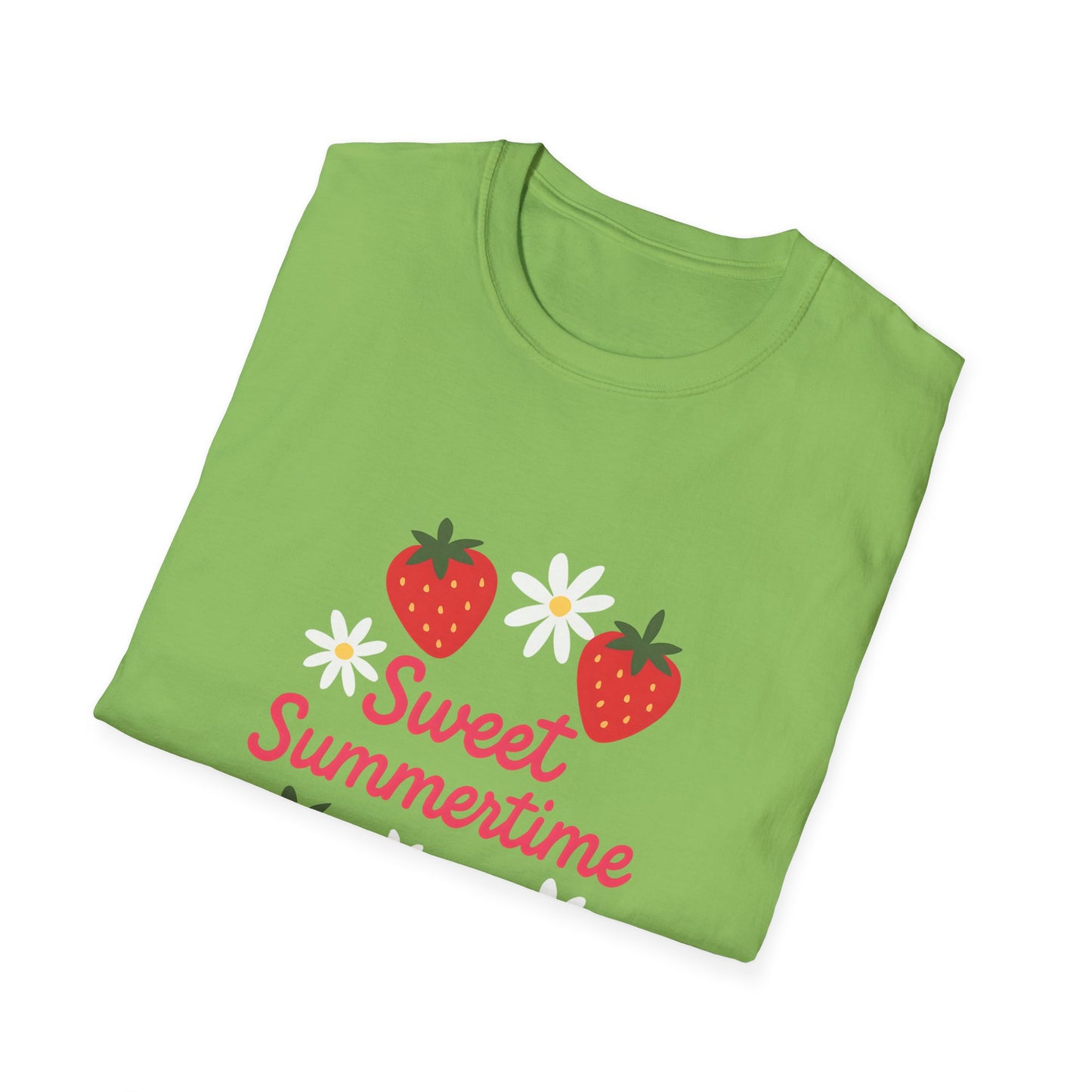 Sweet Summertime T-Shirt, Unisex Summer Tee, Cute Fruit Shirt, Casual Summer Apparel, Gift for Plant Lovers