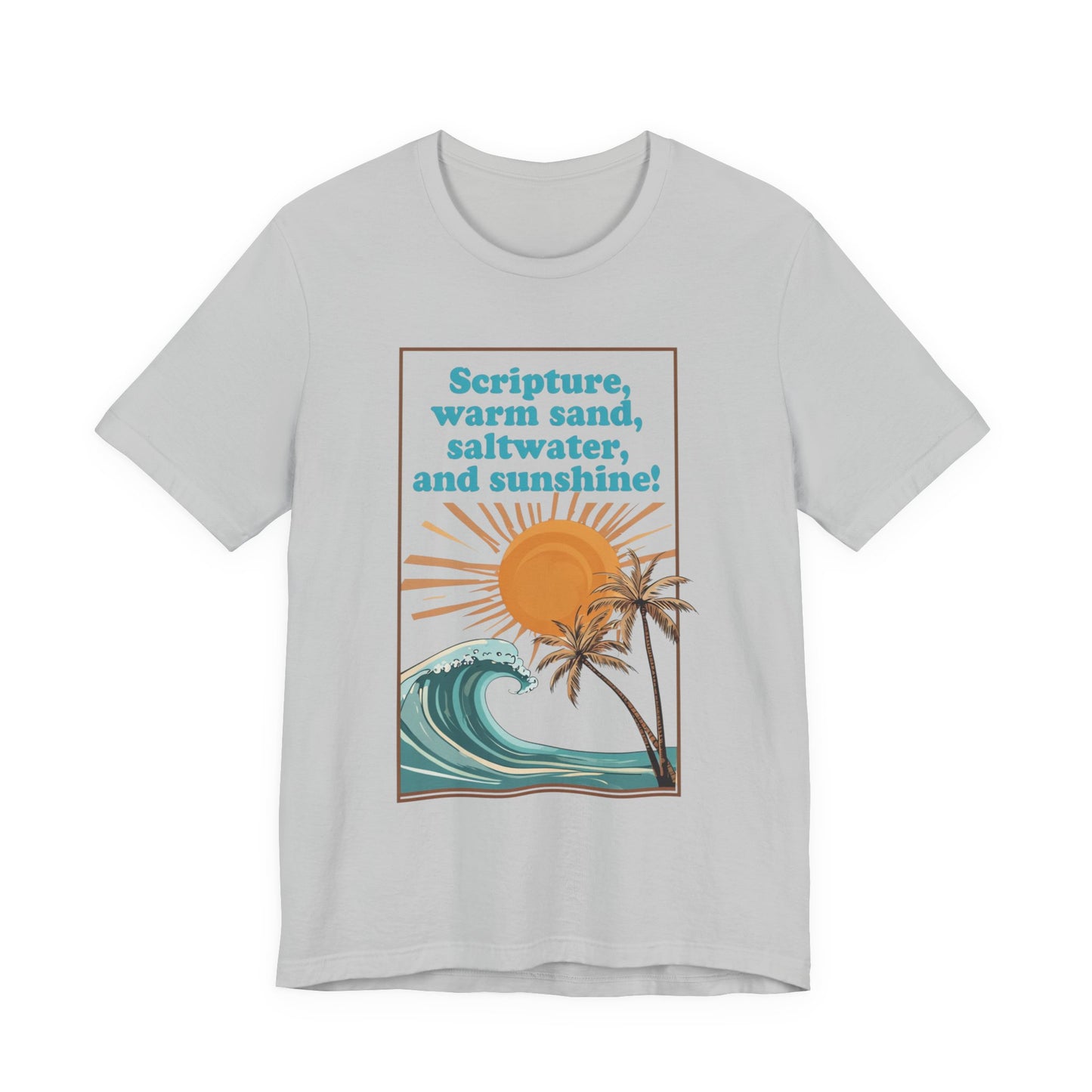 Beach Vibes Tee, Scripture T-Shirt, Summer Graphic Tee, Casual Beachwear, Vacation Outfit, Gift for Ocean Lovers